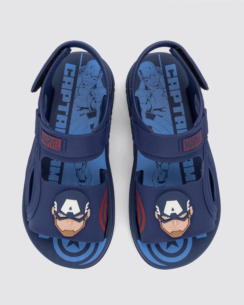 SANDALIA INFANTIL_ AZUL MARVEL POWER IPANEMA - 2