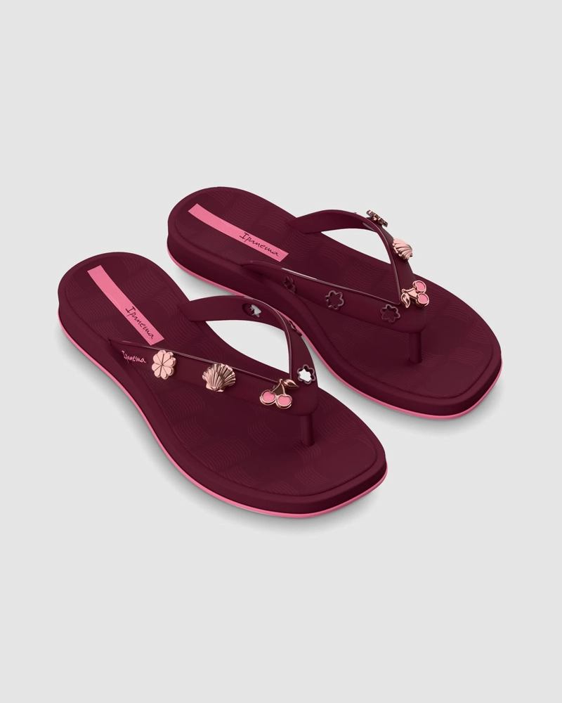 SANDALIA MUJER_ BURDEO/ROSA PIN MANIA IPANEMA - 1