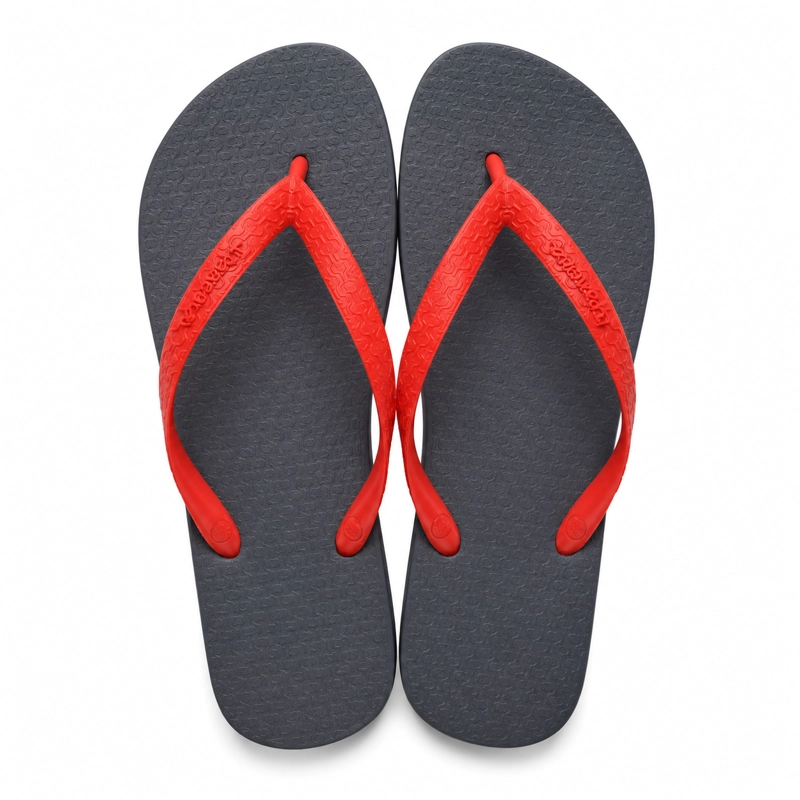 SANDALIA HOMBRE_ GRIS/ROJO CLASICA IPANEMA - 2