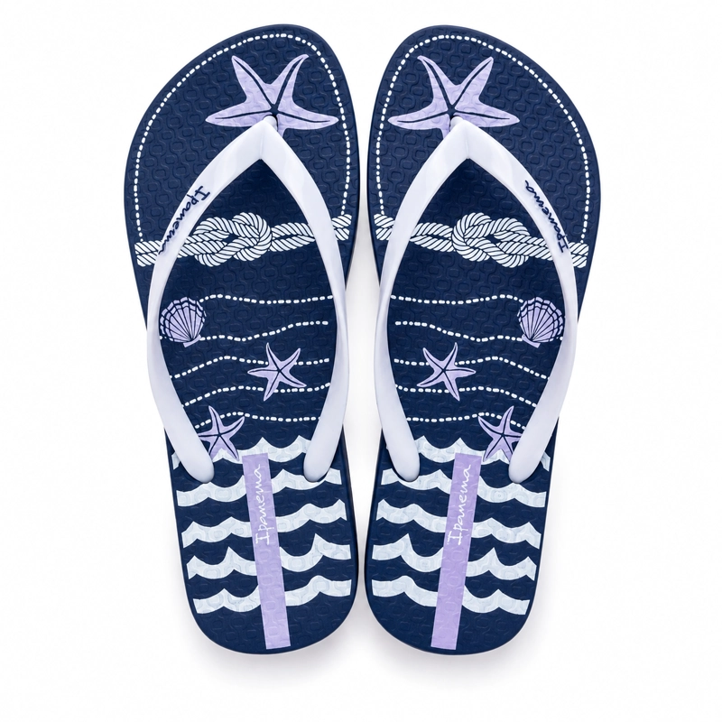 SANDALIA MUJER_ BLANCO/AZUL NAVY IPANEMA - 2