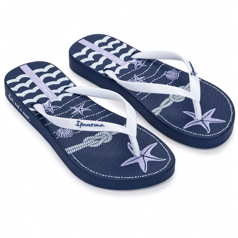 SANDALIA MUJER_ BLANCO/AZUL NAVY IPANEMA - 3