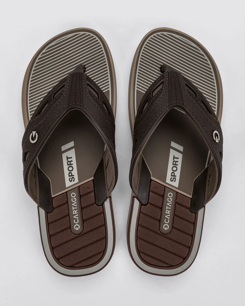 SANDALIA HOMBRE MARRON/BEIGE DALLAS 014 CARTAGO - 2