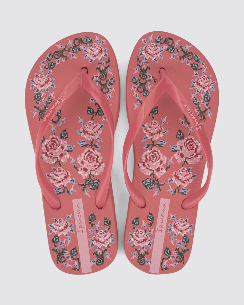 SANDALIA MUJER_ ROSA FLORA IPANEMA - 2