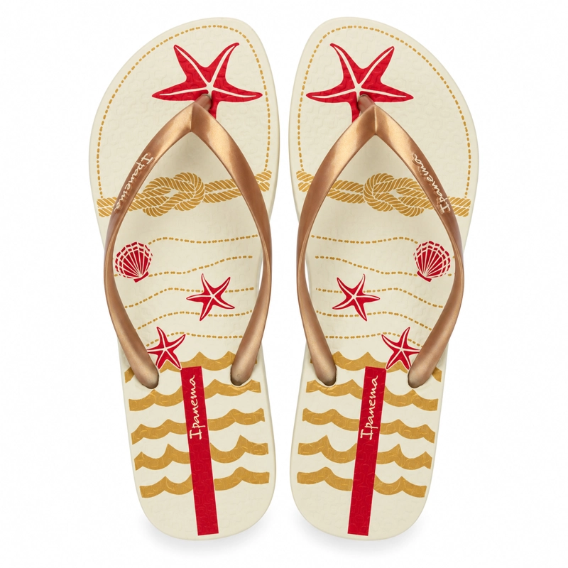 SANDALIA MUJER_ BEIGE/ROJO NAVY IPANEMA - 2