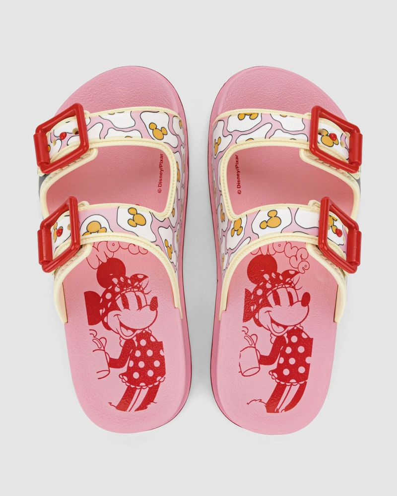 SANDALIA INFANTIL_ ROSA/BEIGE DISNEY 079 IPANEMA - 2