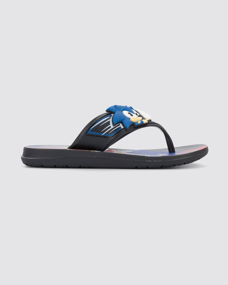 SANDALIA INFANTIL NEGRO SUPER FLOP SONIC IPANEMA - 1