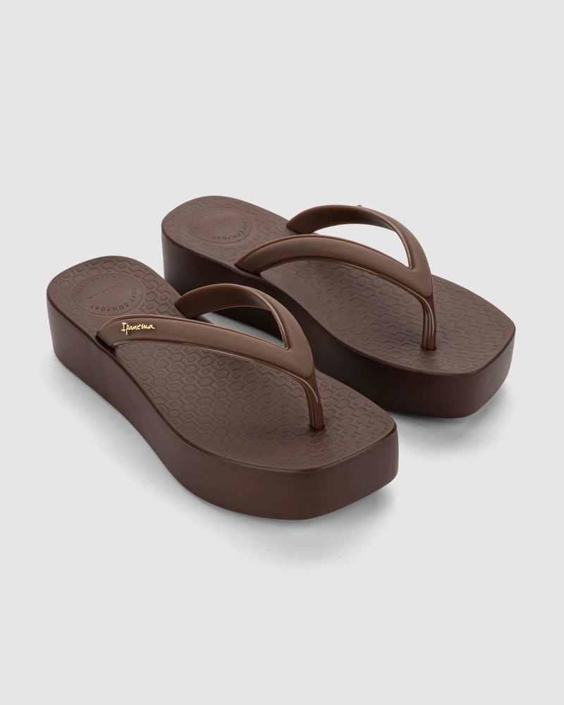 SANDALIA MUJER_ CHOCOLATE PLUMA UP IPANEMA - 3