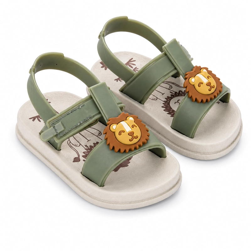 SANDALIA BEBE VERDE/BEIGE LITTEL JOY IPANEMA - 3