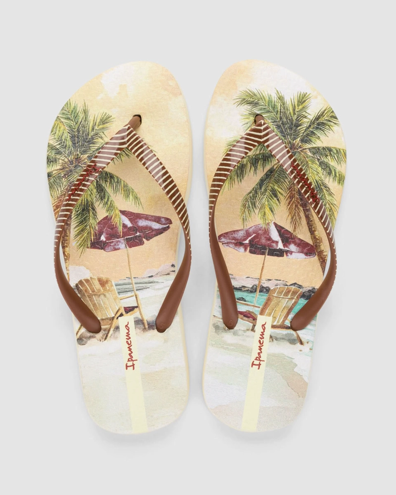 SANDALIA MUJER BEIGE/VERDE ORLA 98 IPANEMA - 2