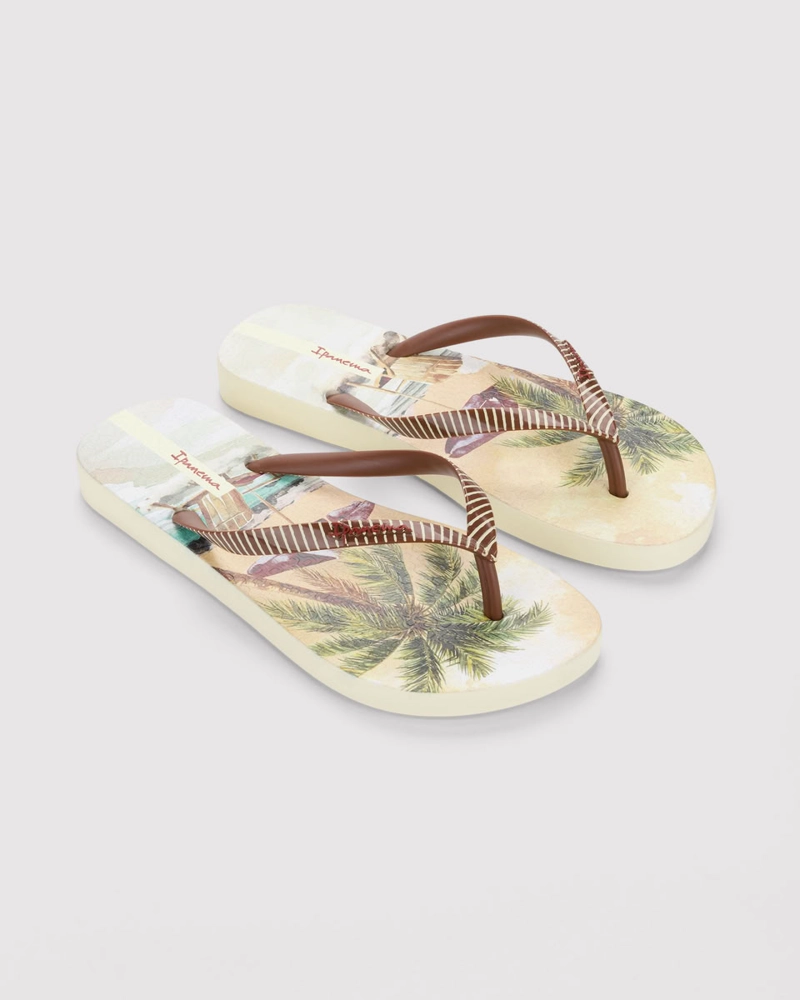 SANDALIA MUJER BEIGE/VERDE ORLA 98 IPANEMA - 3