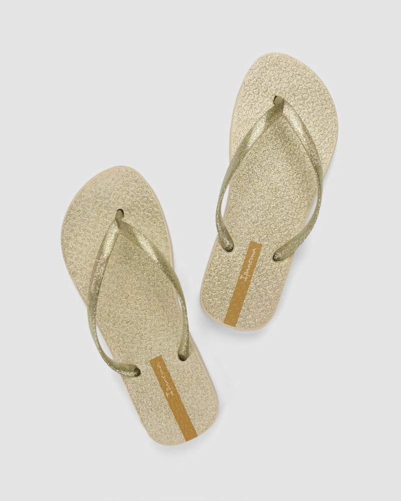 SANDALIA MUJER_ BEIGE/GLITTER 25 IPANEMA - 1