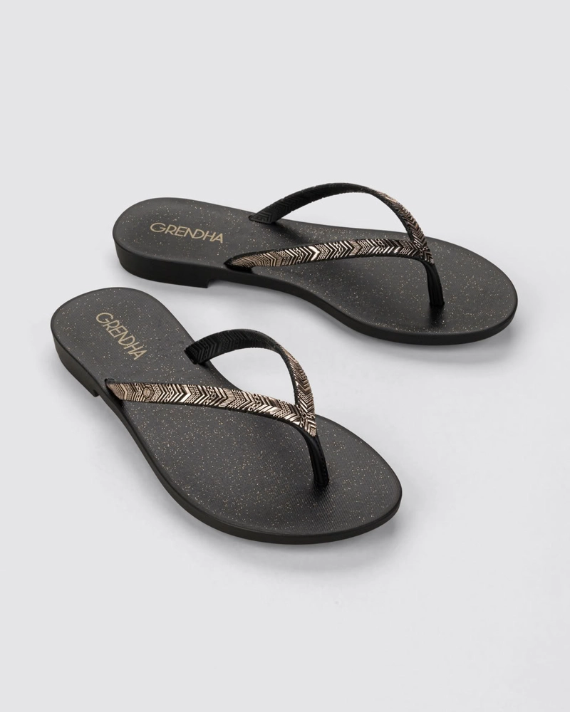 SANDALIA MUJER_ NEGRO/GLITTER AMOR GRENDHA - 2