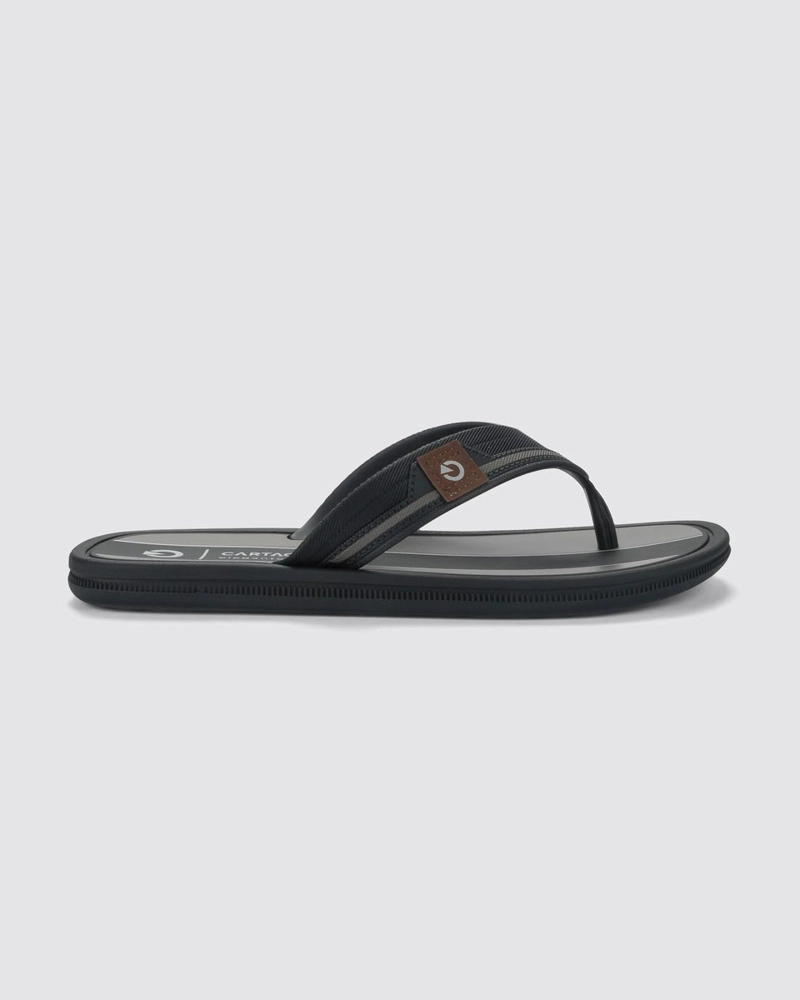 SANDALIA HOMBRE_ NEGRO/GRIS MAIORCA CARTAGO - 1
