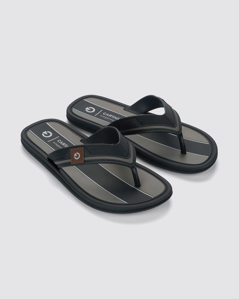 SANDALIA HOMBRE_ NEGRO/GRIS MAIORCA CARTAGO - 3