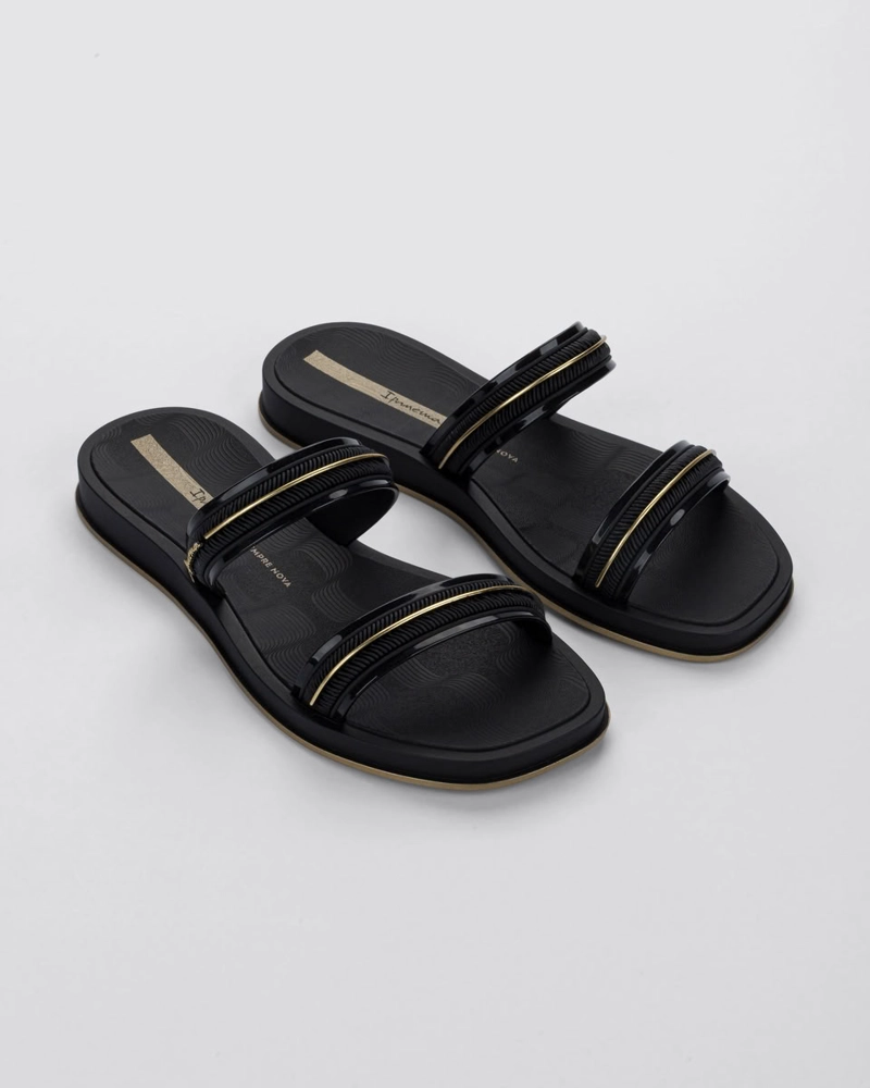 SANDALIA MUJER_ NEGRO GLOW SLIDE 520 IPANEMA - 3