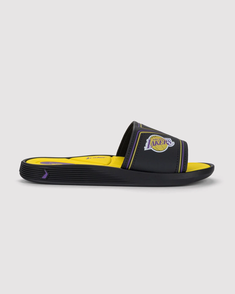 SANDALIA HOMBRE_ NEGRO/AMARILLO LAKERS PUMP RIDER 41