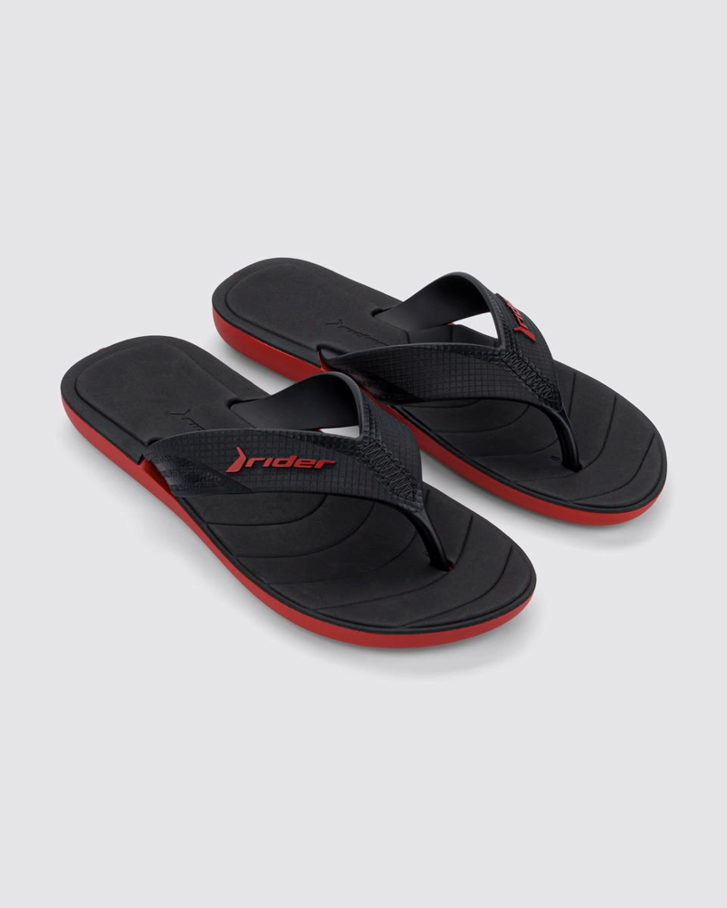 SANDALIA HOMBRE_ NEGRO/ROJO PLUS RIDER - 3