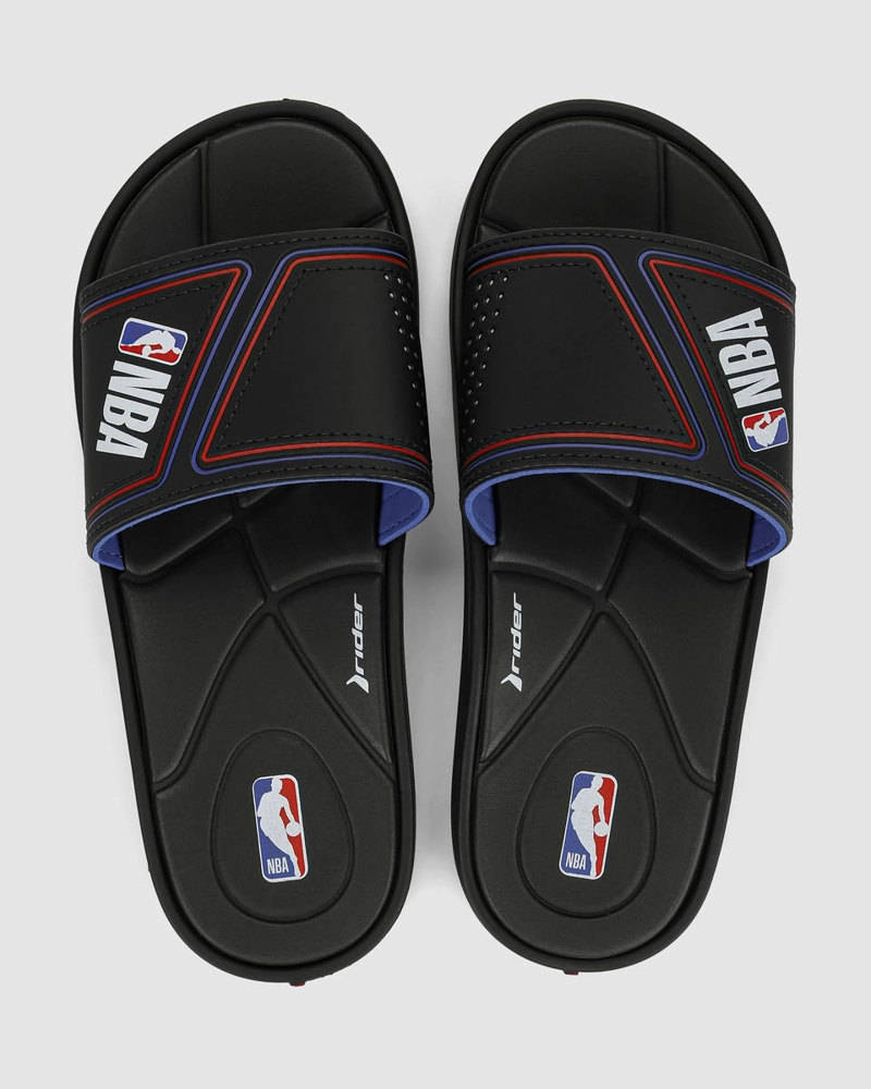 SANDALIA HOMBRE_ NEGRO/AZUL NBA PUMP RIDER - 2
