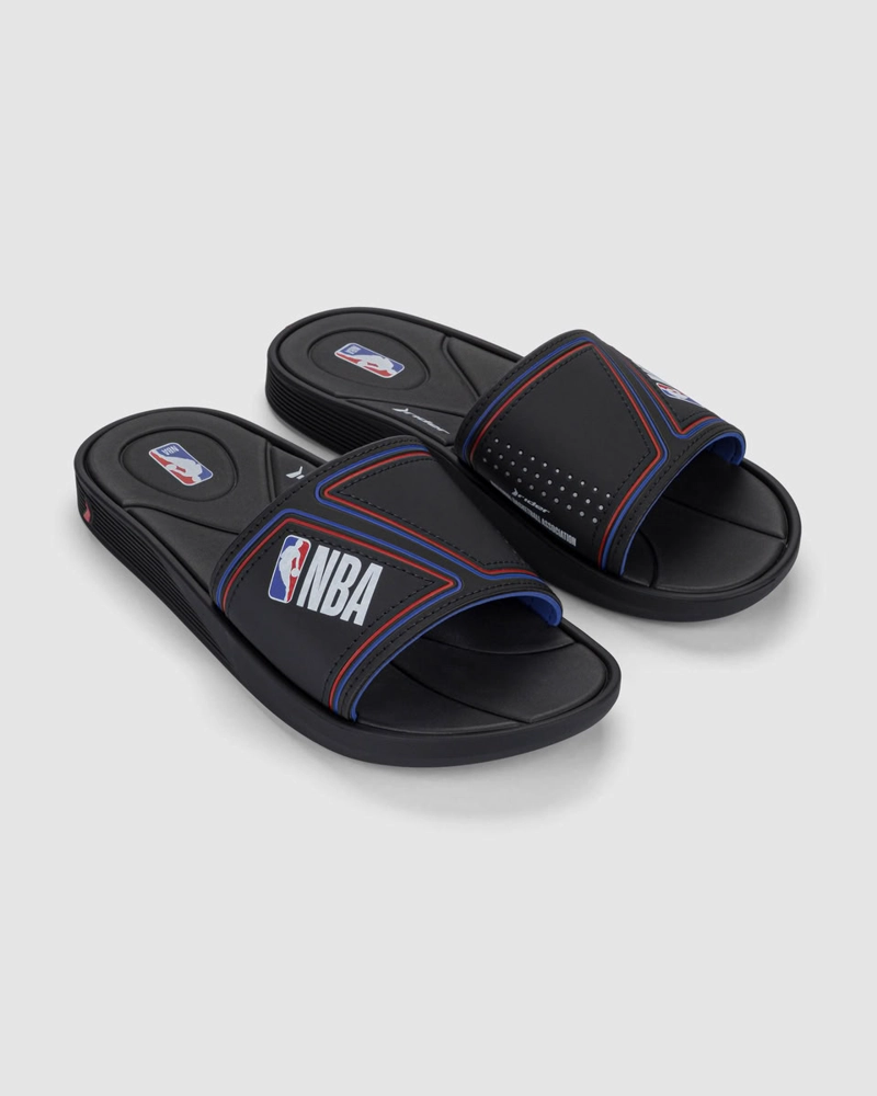 SANDALIA HOMBRE_ NEGRO/AZUL NBA PUMP RIDER - 3