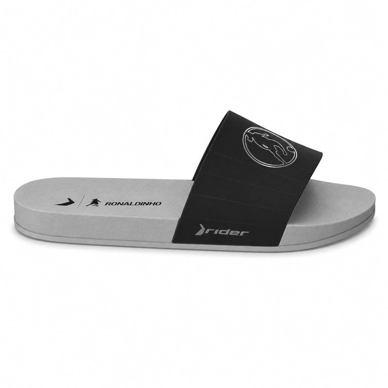 SANDALIA HOMBRE_ NEGRO/GRIS R10 RIDER 41