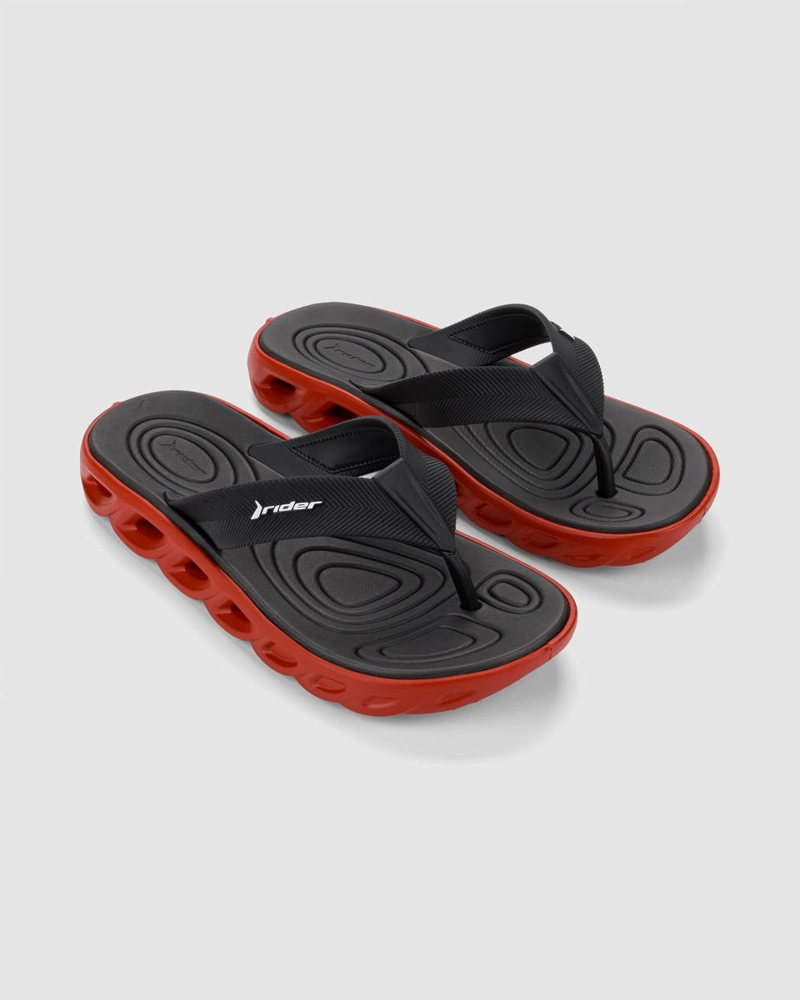 SANDALIA HOMBRE_ NEGRO/ROJO R POWER RIDER - 3
