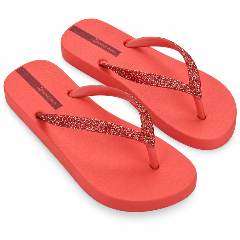 SANDALIA MUJER_ ROJO/GLITTER UP IPANEMA - 3