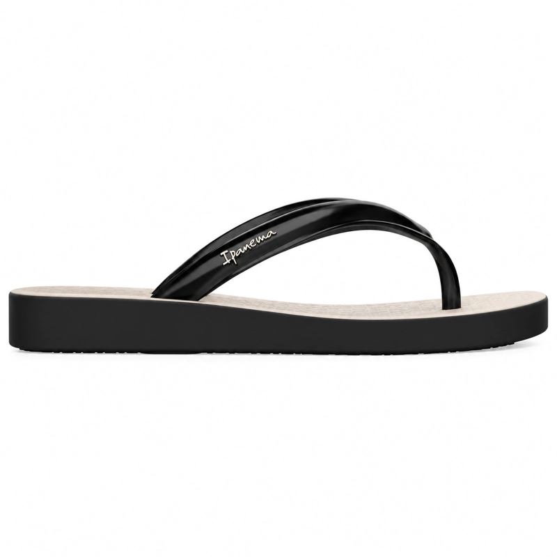 SANDALIA  MUJER_ NEGRO/BEIGE PLUMA IPANEMA - 1
