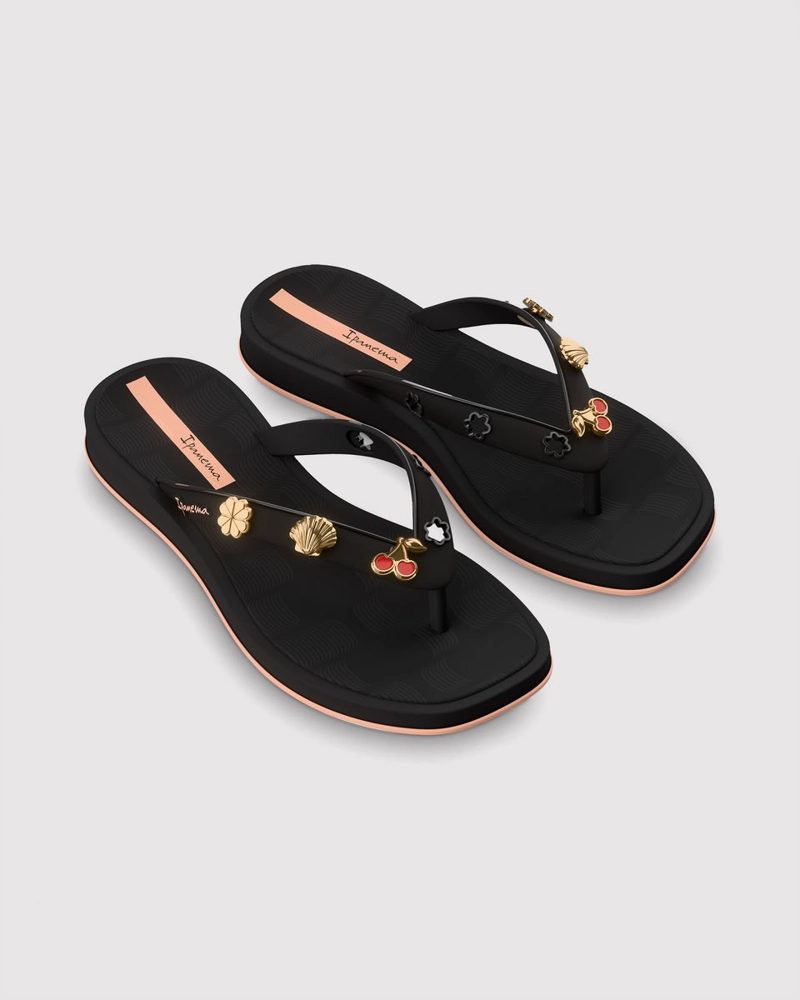 SANDALIA MUJER_ NEGRO PIN MANIA IPANEMA - 3