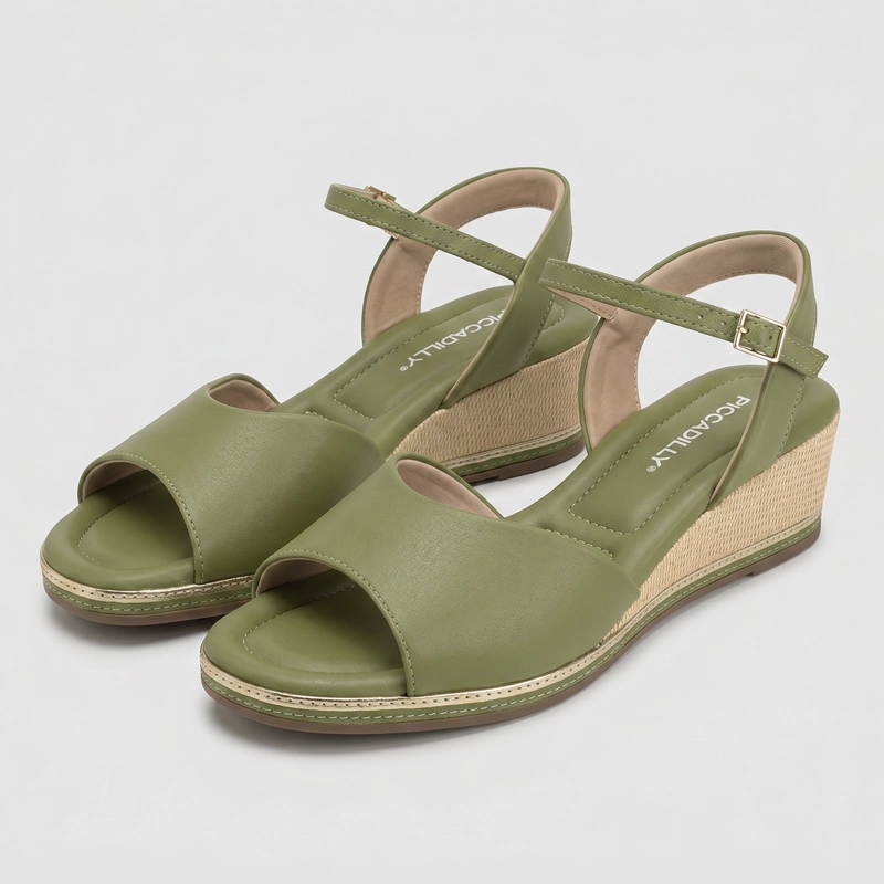 SANDALIA MUJER_ VERDE OLIVA DAILA PICCADILLY - 2