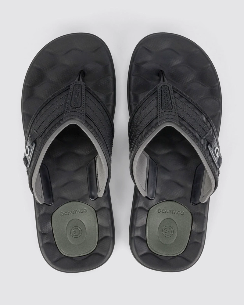 GR-CT-12287 NEGRO/GRIS/VERDE SANDALIA HOMBRE_ - 3