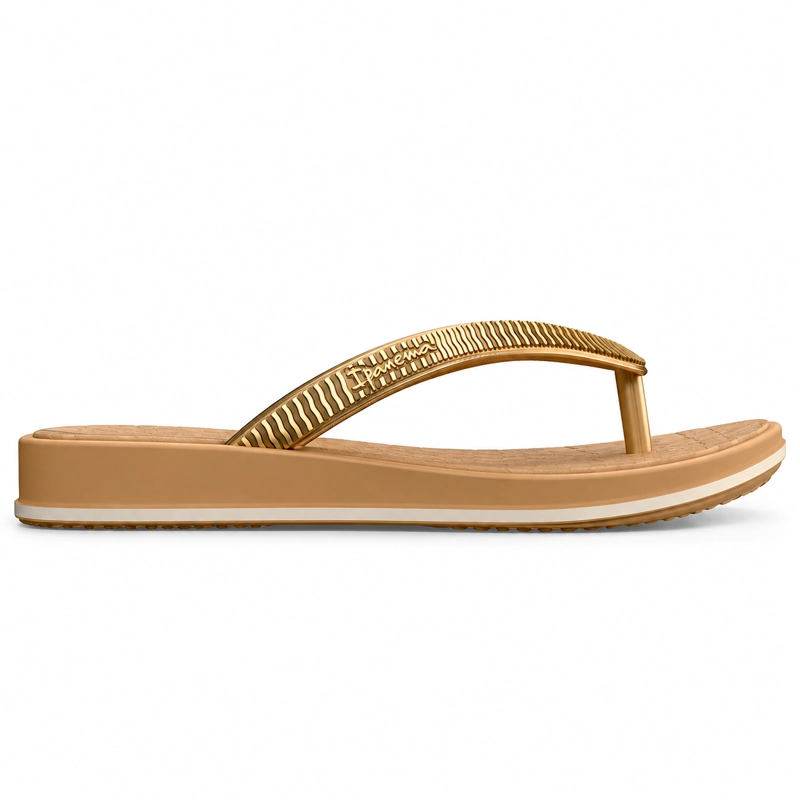 GR-IP-27570  BEIGE/ORO SANDALIA MUJER_ - 1