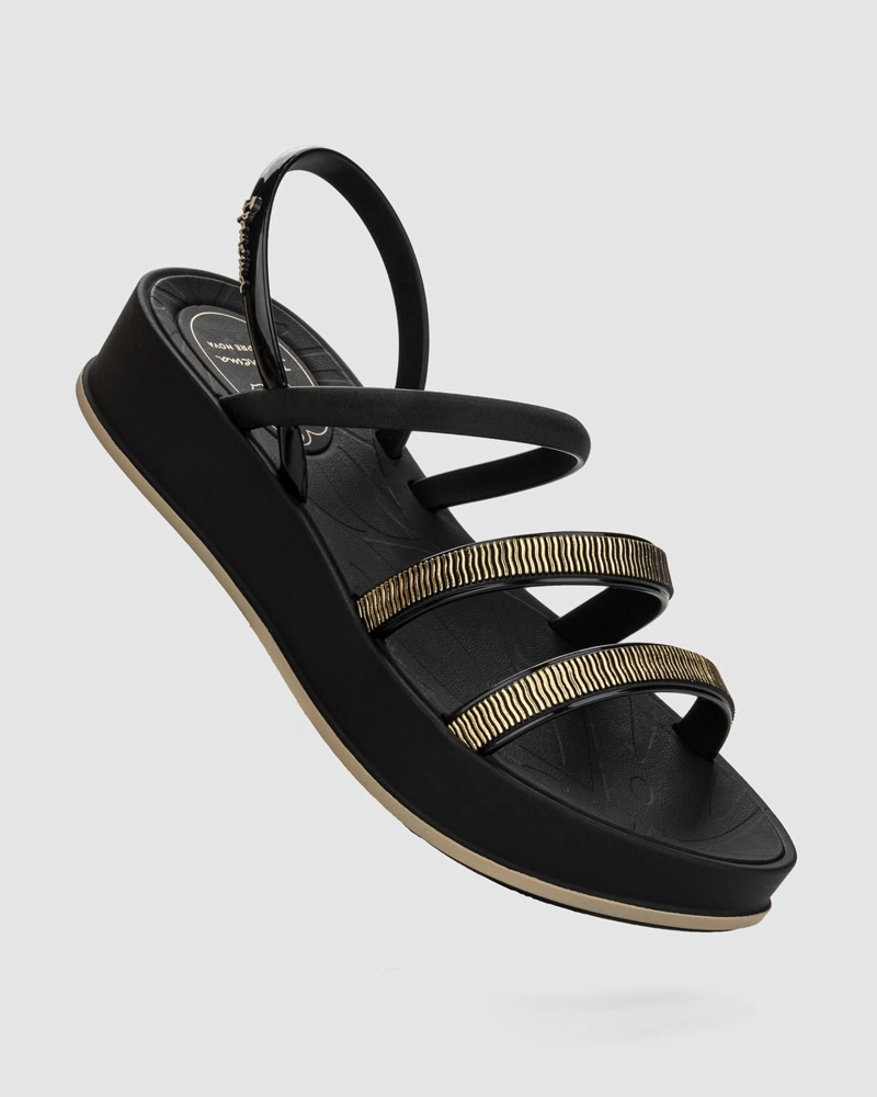 GR-IP-27574 NEGRO/BEIGE SANDALIA MUJER_ - 2