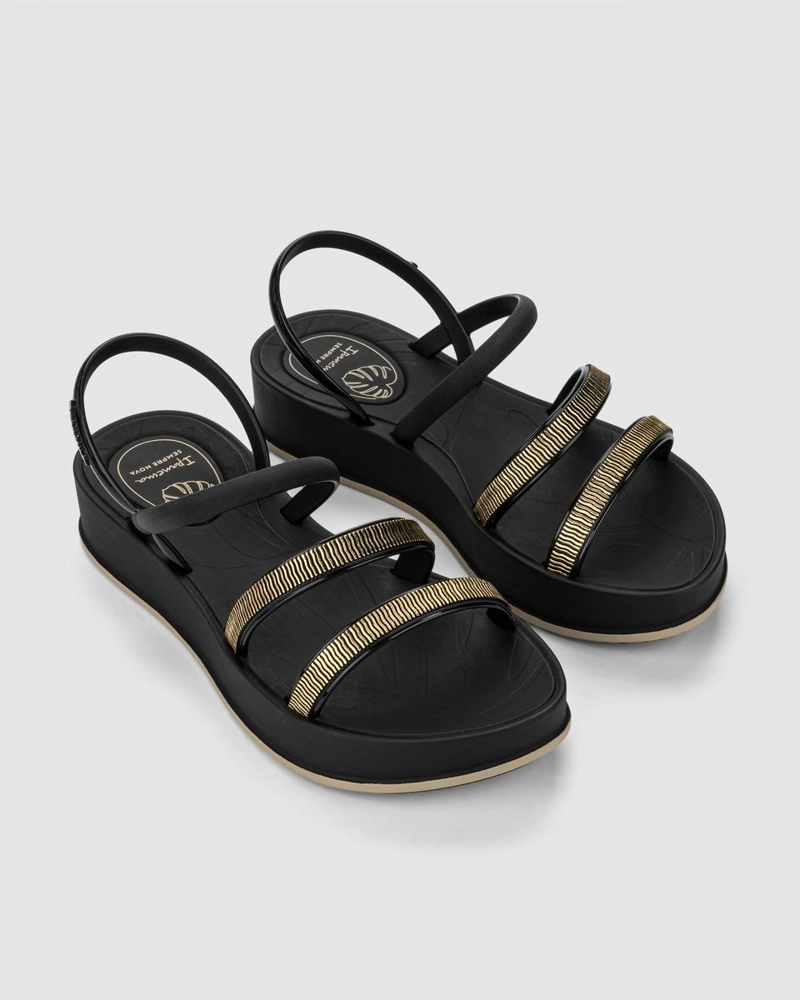 GR-IP-27574 NEGRO/BEIGE SANDALIA MUJER_ - 3
