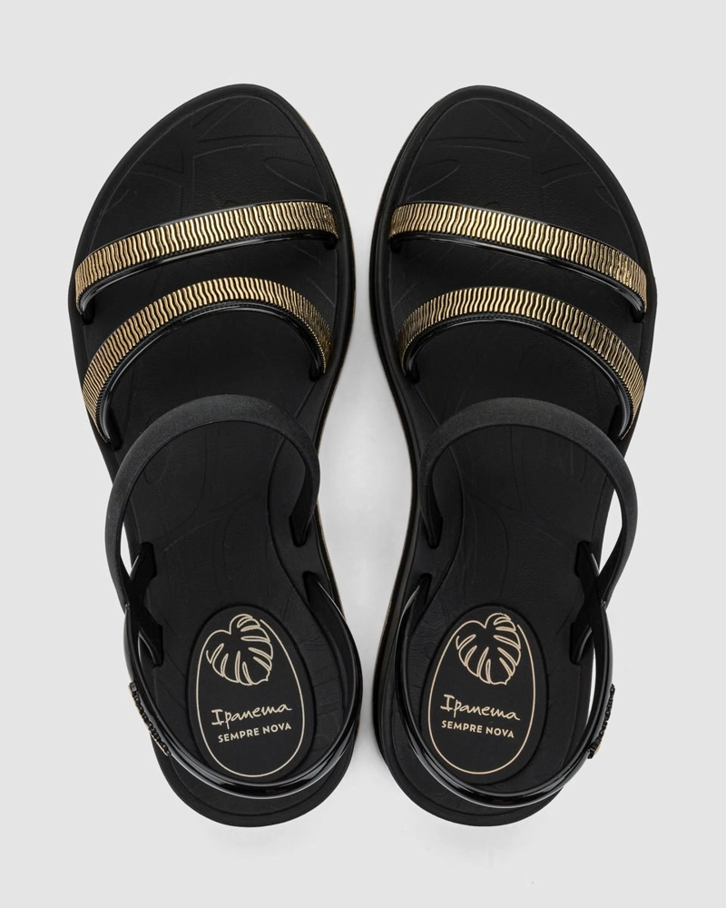 GR-IP-27574 NEGRO/BEIGE SANDALIA MUJER_ - 4