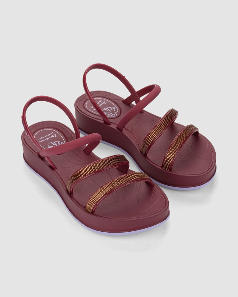 GR-IP-27574 BORDO/LILA SANDALIA MUJER_ - 3