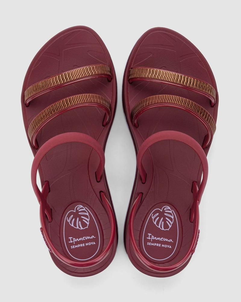 GR-IP-27574 BORDO/LILA SANDALIA MUJER_ - 4