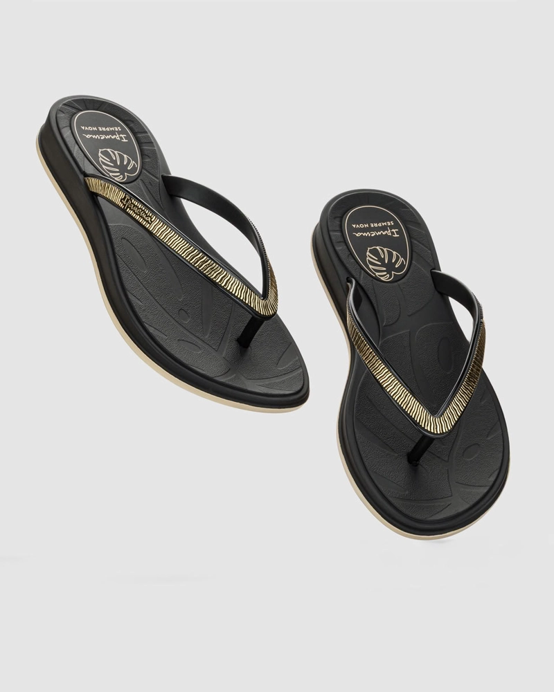 GR-IP-27570 NEGRO/BEIGE SANDALIA MUJER_ - 3