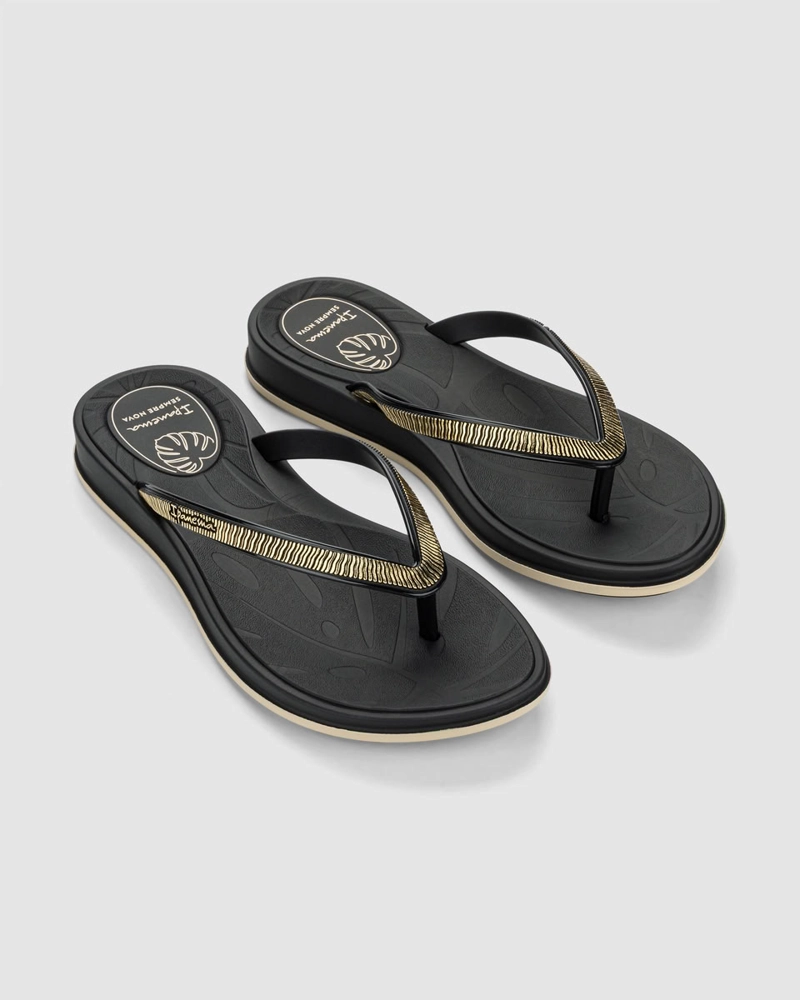 GR-IP-27570 NEGRO/BEIGE SANDALIA MUJER_ - 4