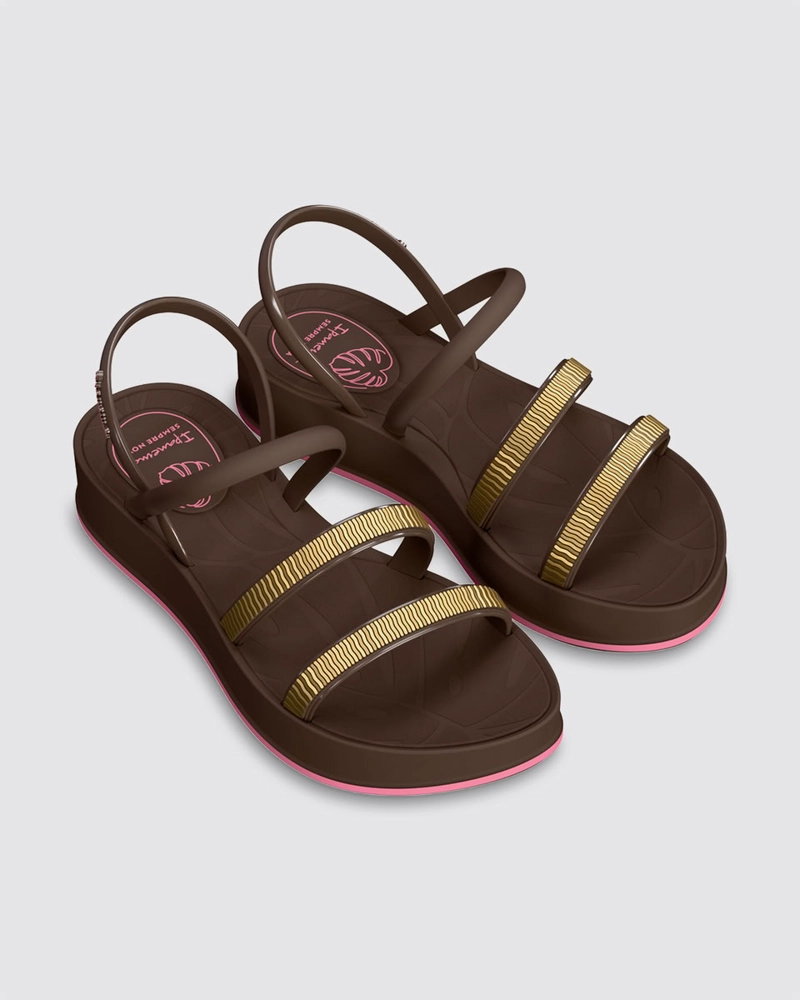 GR-IP-27574 MARRON/ROSA SANDALIA MUJER_ - 2