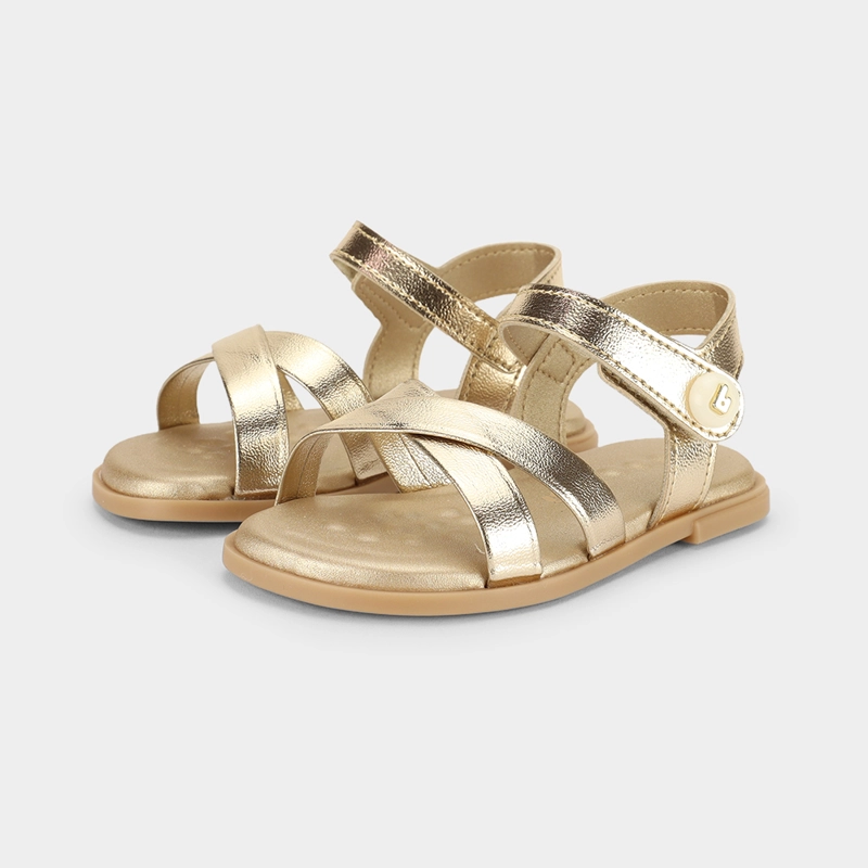 SANDALIA INFANTIL DORADO SHINE BIBI - 2