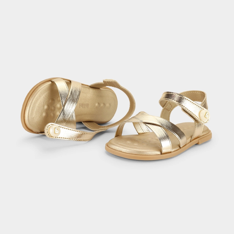 SANDALIA INFANTIL DORADO SHINE BIBI - 3