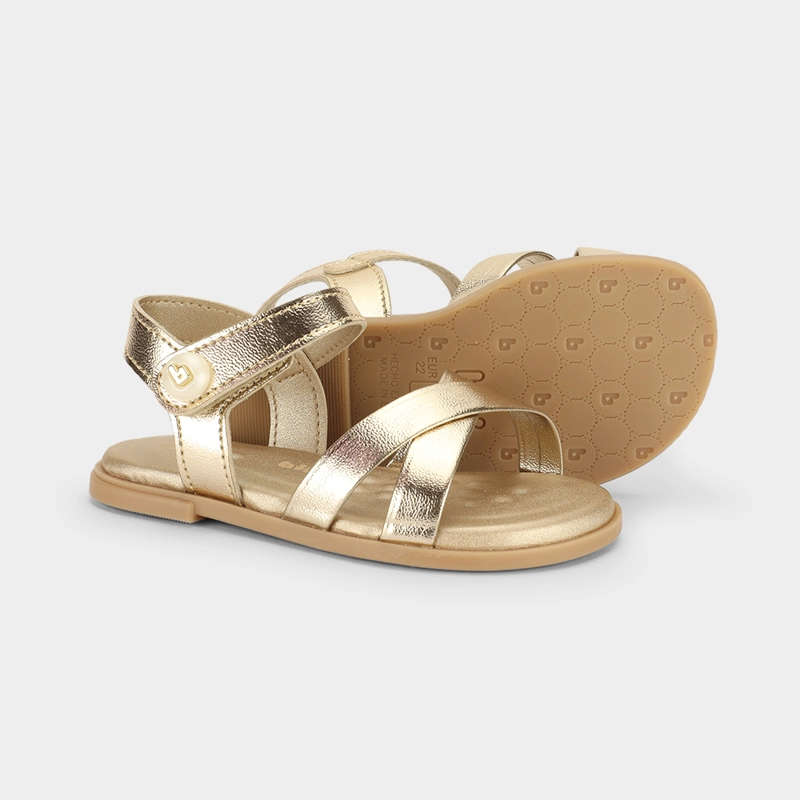 SANDALIA INFANTIL DORADO SHINE BIBI - 4