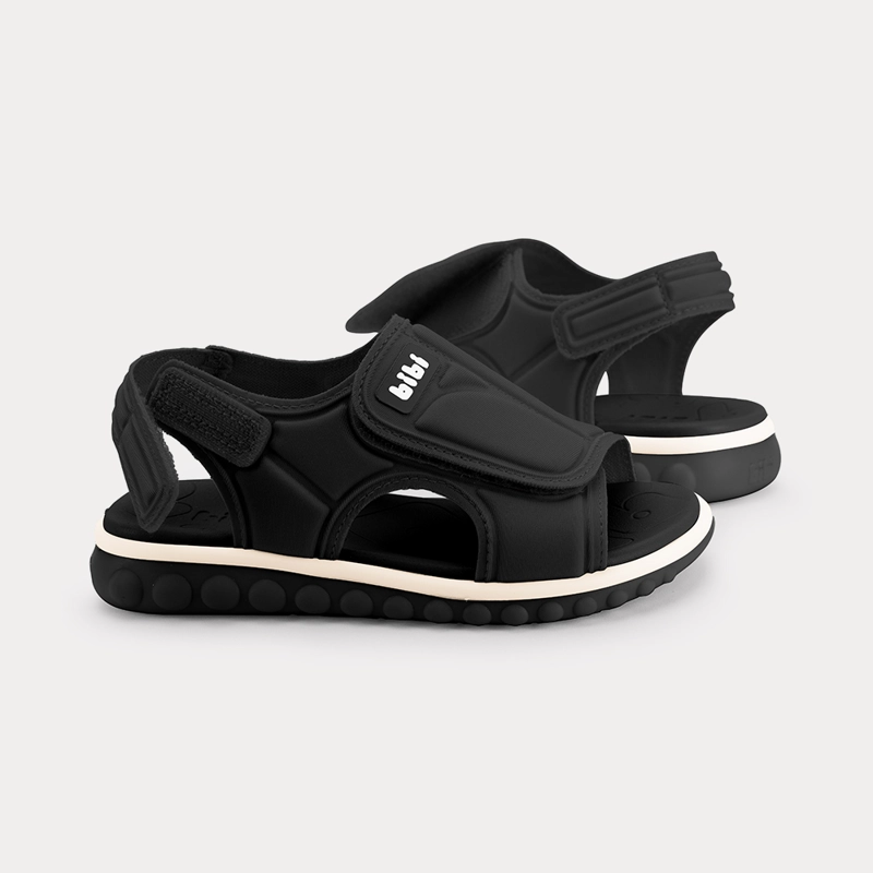 SANDALIA INFANTIL NEGRO SUMMER ROLL SPORT BIBI - 3
