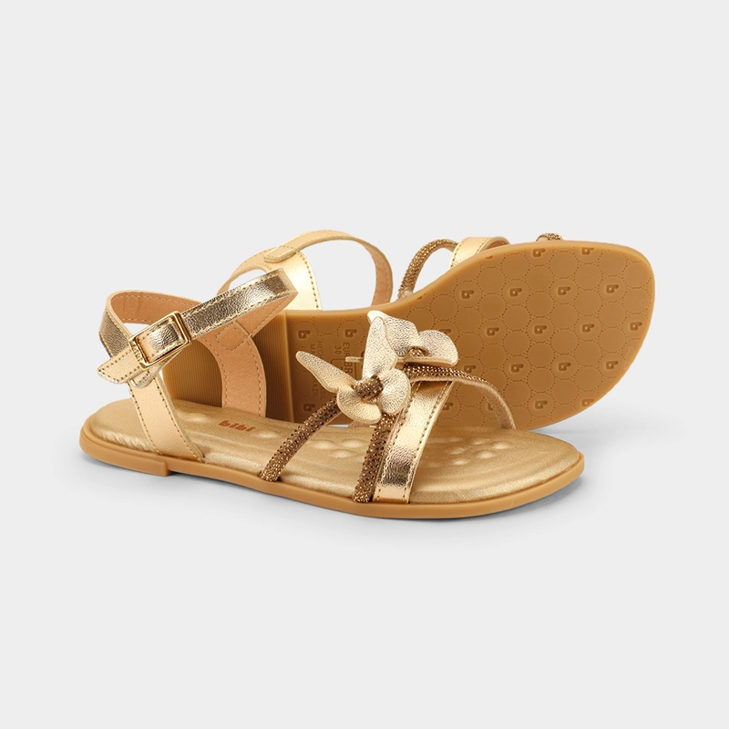 SANDALIA INFANTIL DORADO SHINE 921 BIBI - 3
