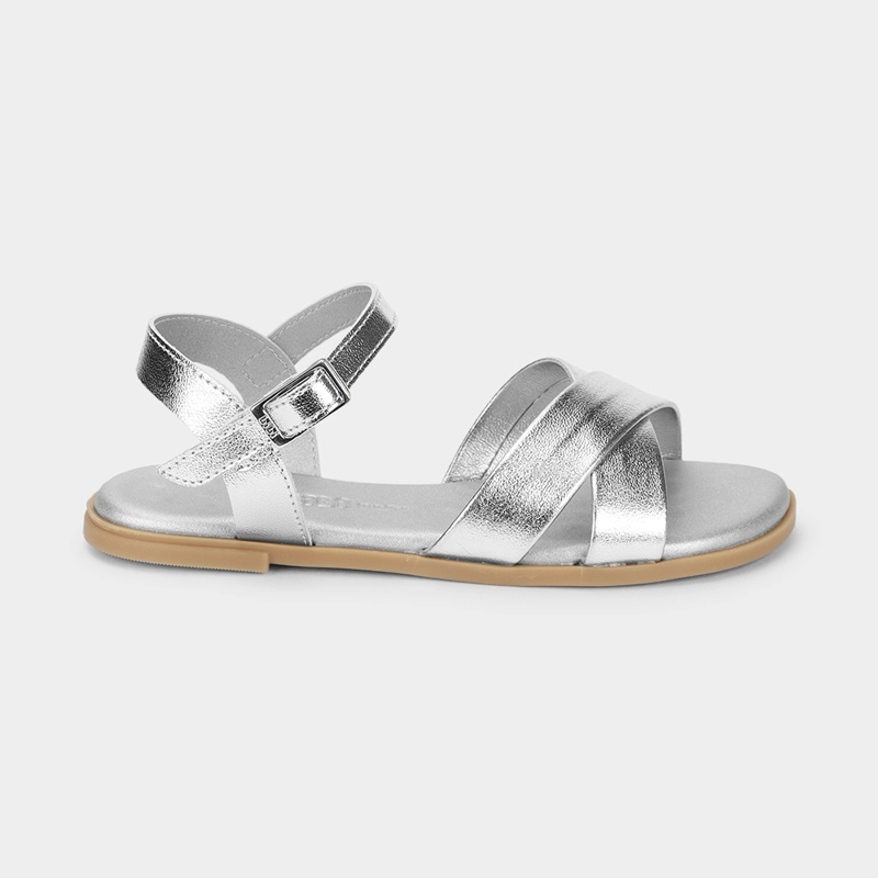 SANDALIA INFANTIL PLATA SHINE 921 BIBI - 1