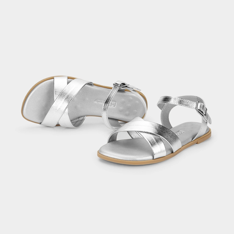SANDALIA INFANTIL PLATA SHINE 921 BIBI - 2