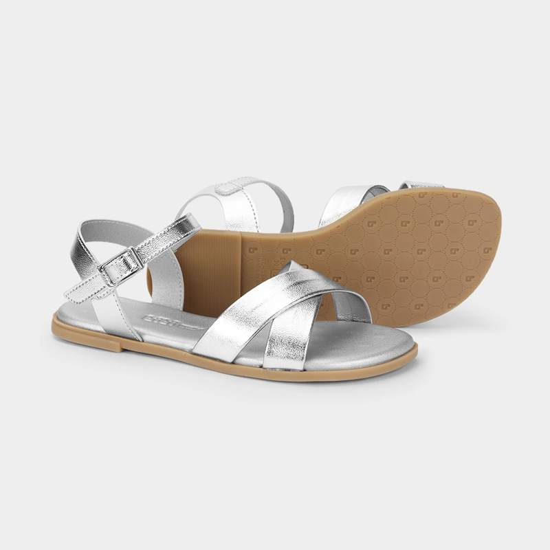 SANDALIA INFANTIL PLATA SHINE 921 BIBI - 4