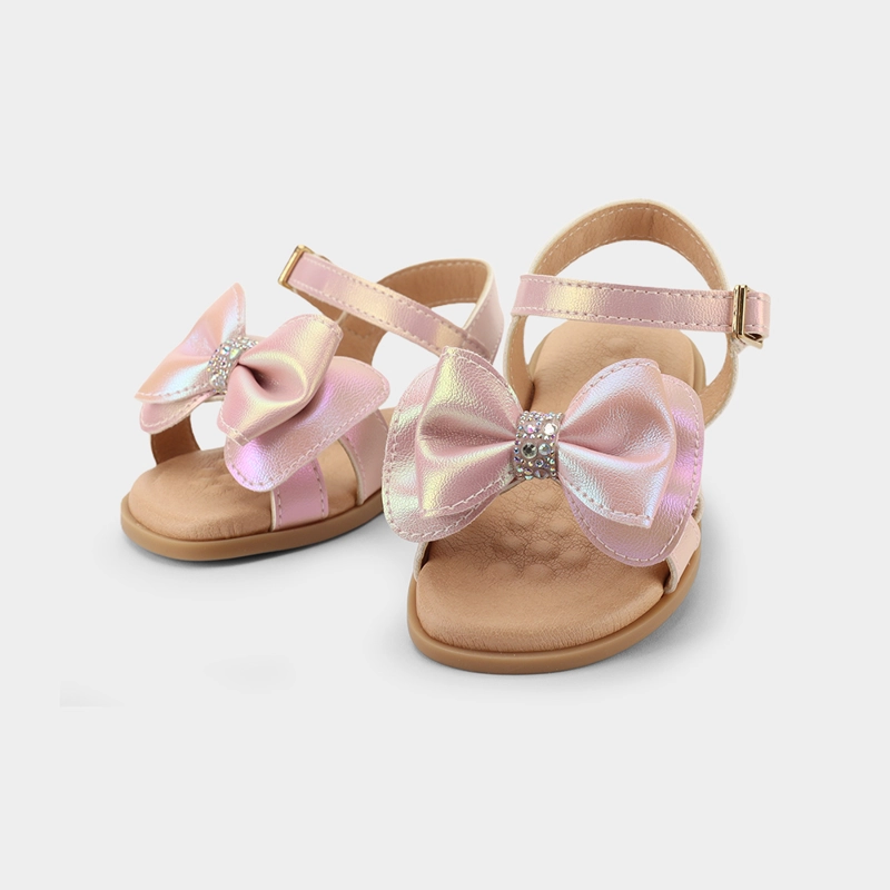 SANDALIA INFANTIL ROSADO MOÑO BIBI - 4
