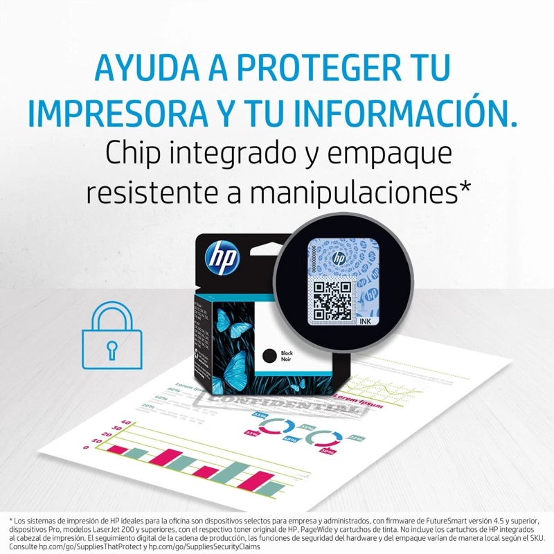 CARTUCHO DE TINTA HP 667XL NEGRA ORIGINAL - 2