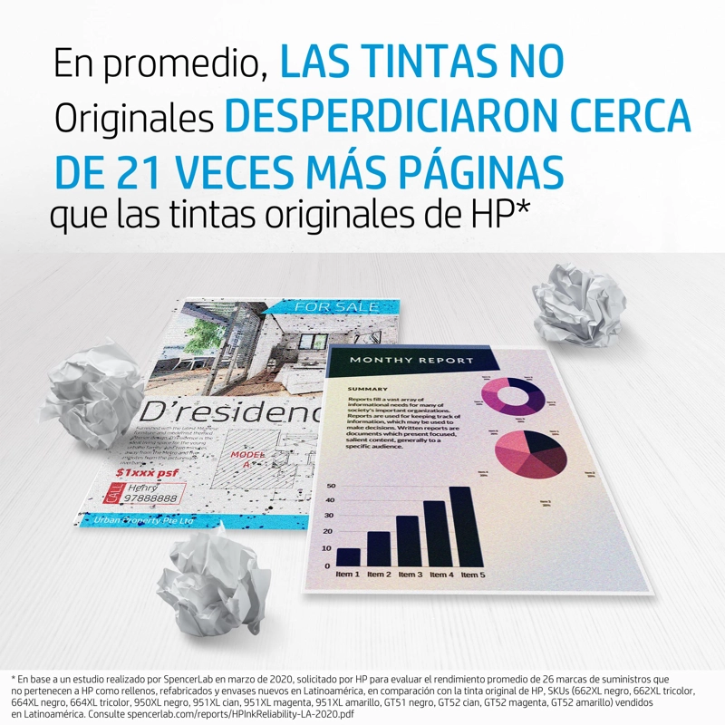 PACK CARTUCHOS TINTA ORIGINAL HP 664 NEGRA ORIGINAL + HP 664 TRICOLOR - 4